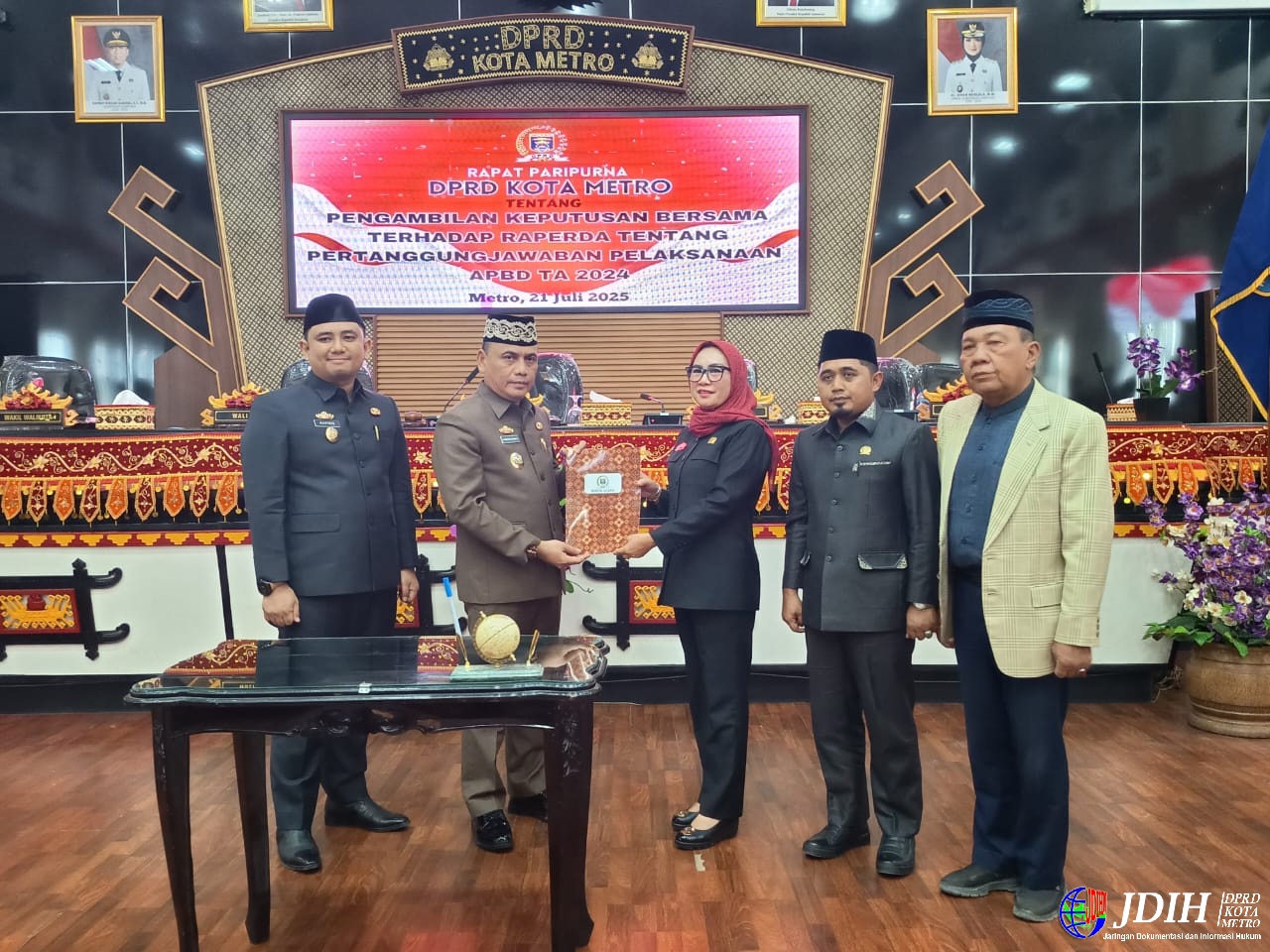 DPRD Metro Setujui Perda Pertanggungjawaban Pelaksanaan APBD Tahun 2024