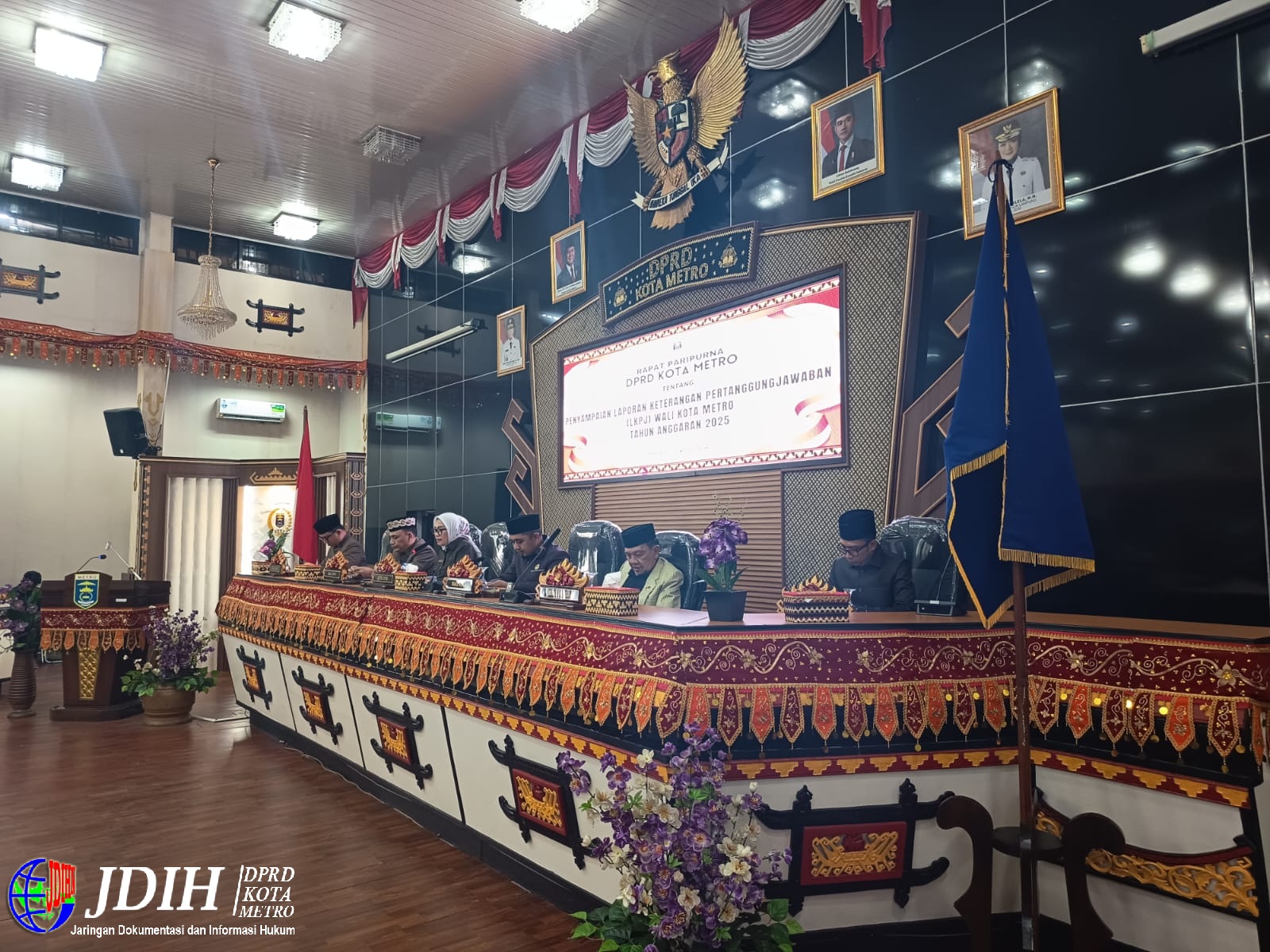 DPRD Kota Metro Gelar Paripurna Penyampaian LKPJ Wali Kota TA 2025