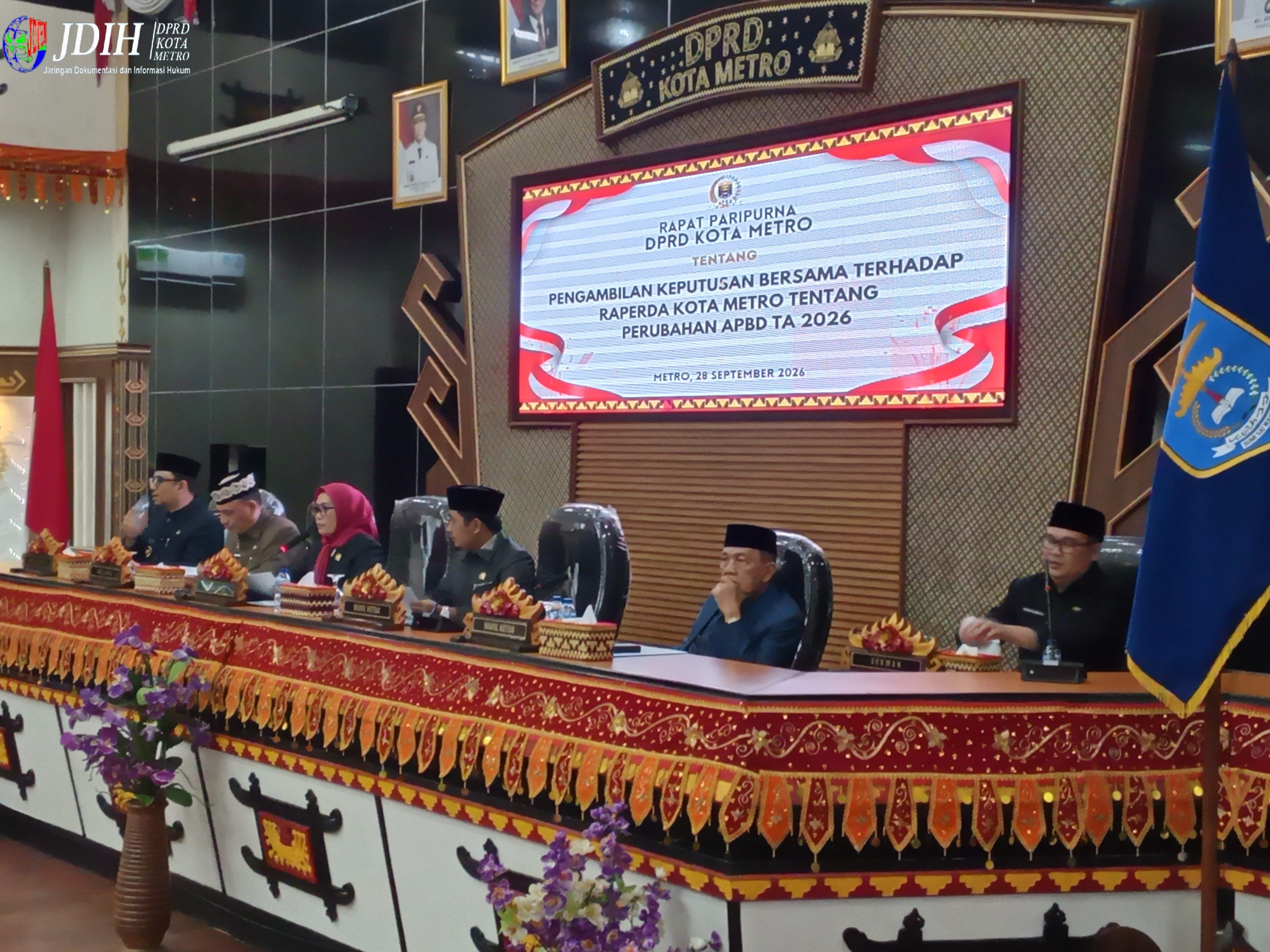DPRD dan Wali Kota Metro Setujui Raperda Perubahan APBD Tahun Anggaran 2026