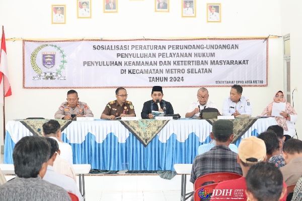 WAKIL KETUA DPRD METRO BUKA SOSIALISASI PERATURAN DAERAH