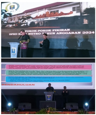 KETUA DPRD SAMPAIKAN POKIR DALAM MUSRENBANG KOTA METRO TAHUN 2024