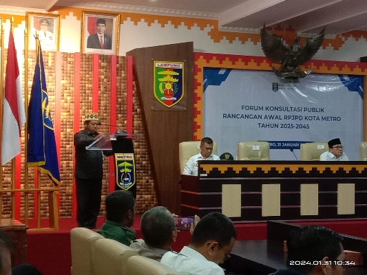 DPRD METRO HADIRI FORUM KONSULTASI PUBLIK RANWAL RPJPD TAHUN 2025-2045