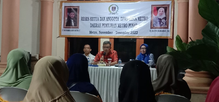 KETUA DAN ANGGOTA DPRD KOTA METRO SERAP ASPIRASI WARGA SAAT RESES